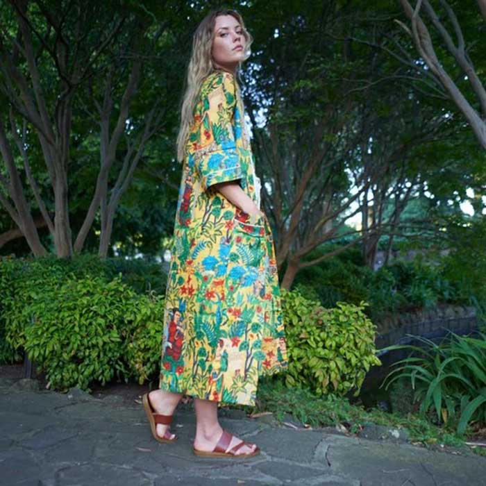 Linen Connections Frida Cotton Kimono Bathrobe Valentines Day Gift Turkish Cardigan Nightwear Dressing Gown Beach Bikini Summer CK91