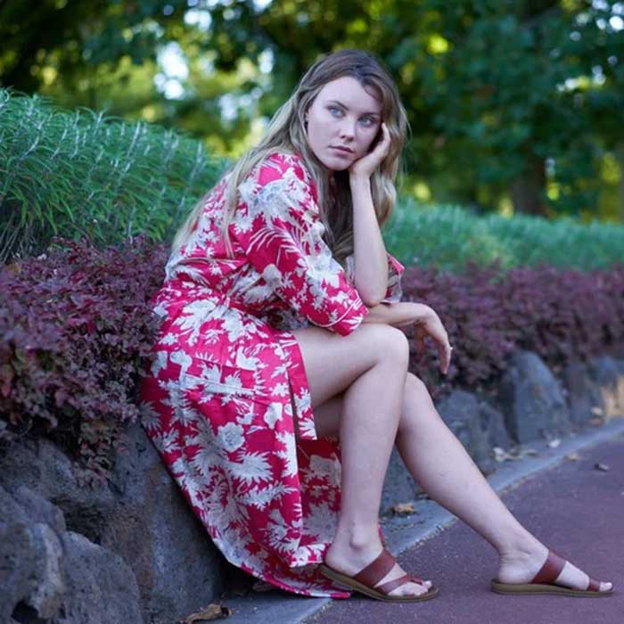 Linen Connections Frida Cotton Kimono Bathrobe Valentines Day Gift Turkish Cardigan Nightwear Dressing Gown Beach Bikini Summer CK92