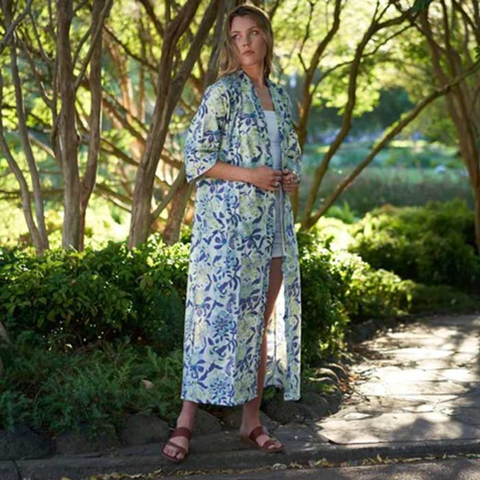 Linen Connections Frida Cotton Kimono Bathrobe Valentines Day Gift Turkish Cardigan Nightwear Dressing Gown Beach Bikini Summer CK94