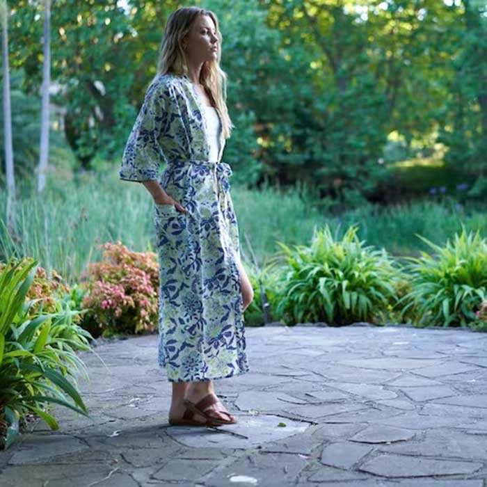 Linen Connections Frida Cotton Kimono Bathrobe Valentines Day Gift Turkish Cardigan Nightwear Dressing Gown Beach Bikini Summer CK94