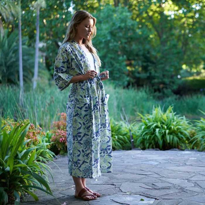 Linen Connections Frida Cotton Kimono Bathrobe Valentines Day Gift Turkish Cardigan Nightwear Dressing Gown Beach Bikini Summer CK94