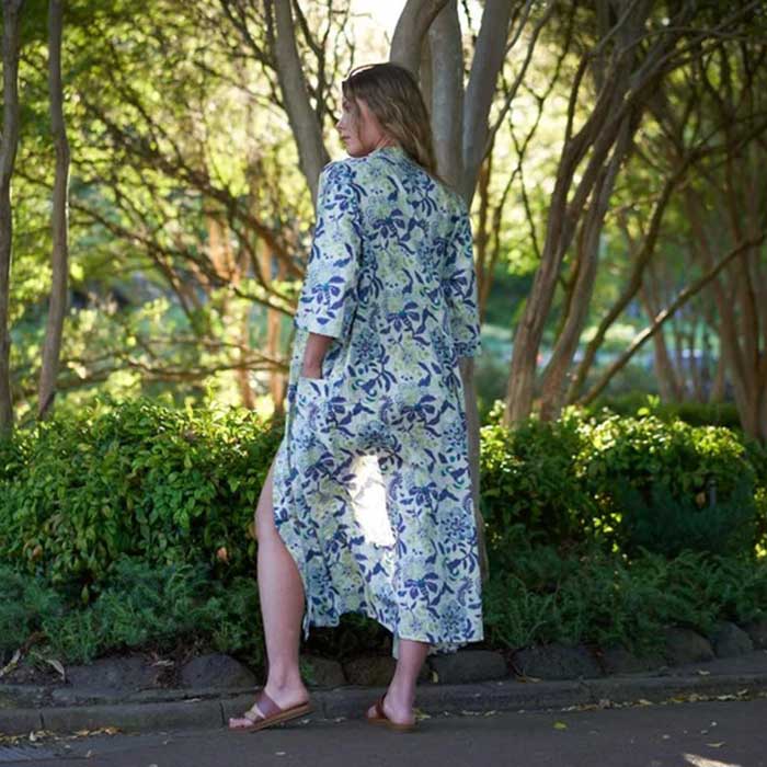 Linen Connections Frida Cotton Kimono Bathrobe Valentines Day Gift Turkish Cardigan Nightwear Dressing Gown Beach Bikini Summer CK94