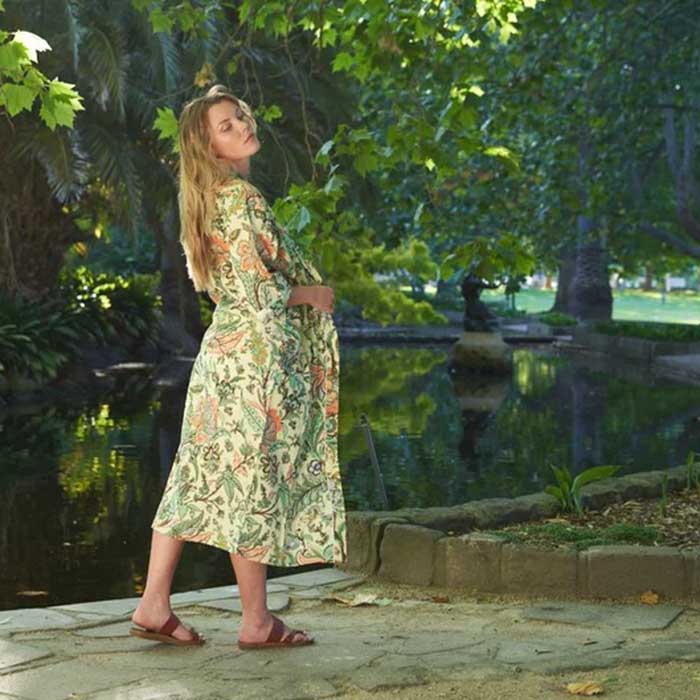 Linen Connections Frida Cotton Kimono Bathrobe Valentines Day Gift Turkish Cardigan Nightwear Dressing Gown Beach Bikini Summer CK95