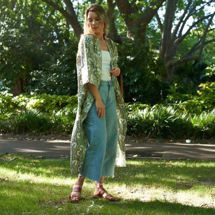 Linen Connections Frida Cotton Kimono Bathrobe Valentines Day Gift Turkish Cardigan Nightwear Dressing Gown Beach Bikini Summer CK96