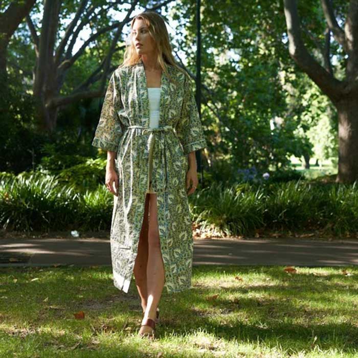 Linen Connections Frida Cotton Kimono Bathrobe Valentines Day Gift Turkish Cardigan Nightwear Dressing Gown Beach Bikini Summer CK96