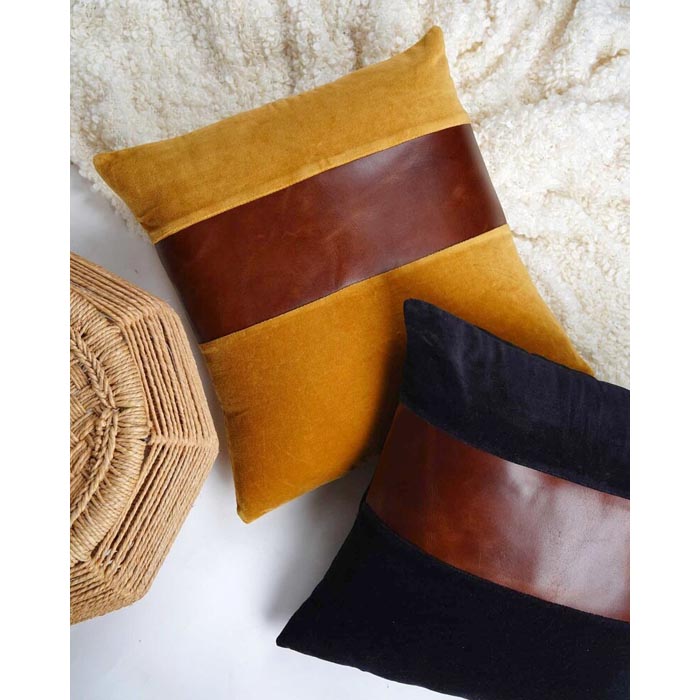 Genuine Leather Cushion Cover Pillow Cover Leather Pillow Leather Cushion Vintage Leather Tan Pillow Cover CC155