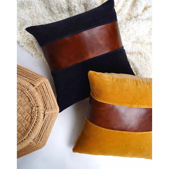 Genuine Leather Cushion Cover Pillow Cover Leather Pillow Leather Cushion Vintage Leather Tan Pillow Cover CC156