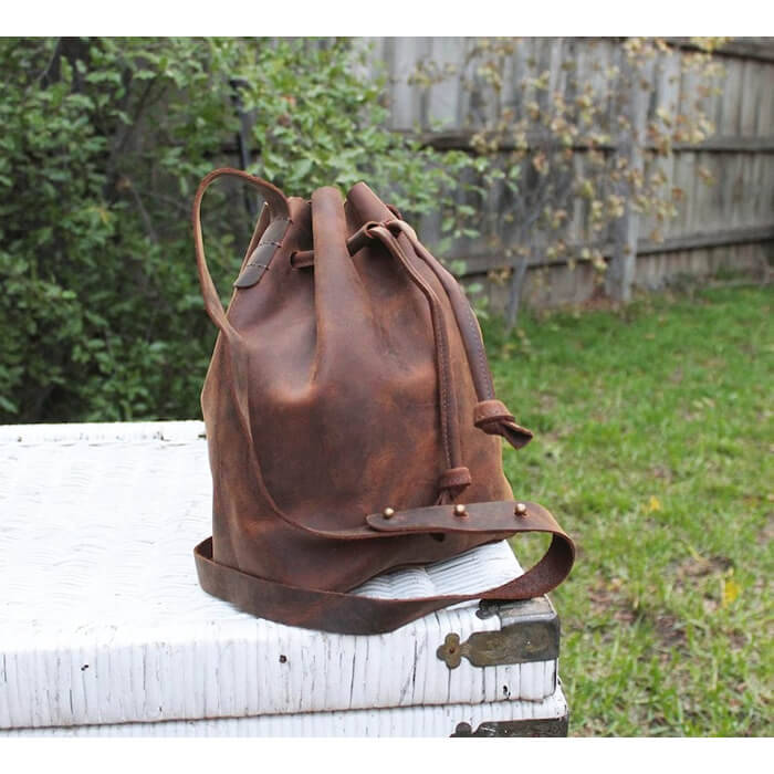 Genuine Tan Leather Crossbody Bag Small Leather Purse Minimalist Bag Modern Leather Wristlet Clutch Bag Crossbody Leather Tote Gift Bag
