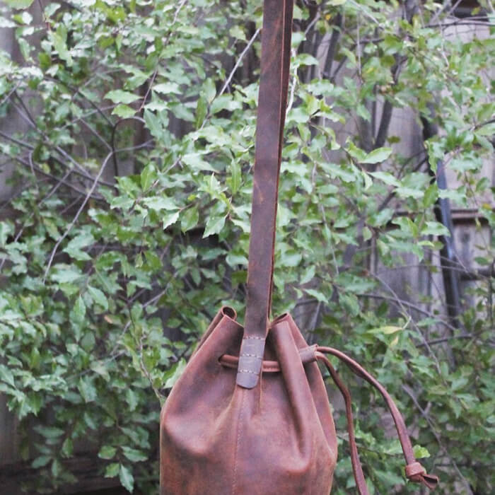 Genuine Tan Leather Crossbody Bag Small Leather Purse Minimalist Bag Modern Leather Wristlet Clutch Bag Crossbody Leather Tote Gift Bag