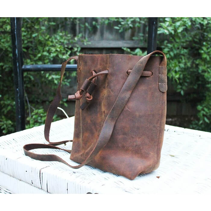 Genuine Tan Leather Crossbody Bag Small Leather Purse Minimalist Bag Modern Leather Wristlet Clutch Bag Crossbody Leather Tote Gift Bag