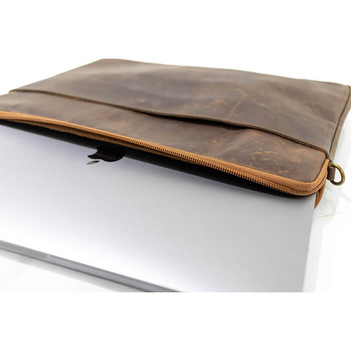 Handmade Genuine Leather macbook sleeve case for 12 13 15 inch macbook / Fathers day Gift for him macbook air 13 15 inch sleeve case