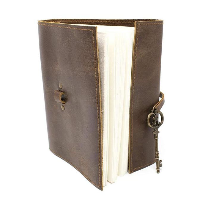 Leather Journal Handmade Note Sketch Book Diary FKCK000205