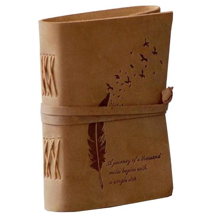Leather Journal Handmade Note Sketch Book Diary FKCK00038