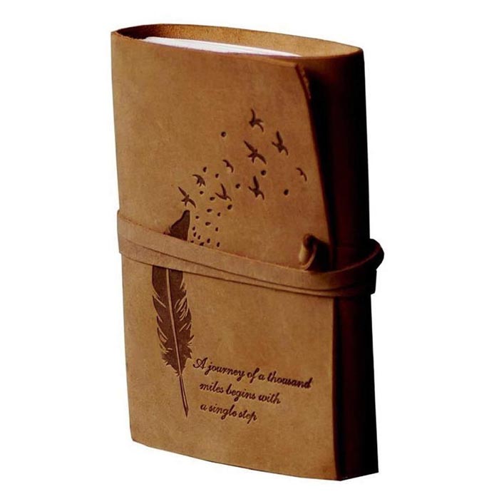 Leather Journal Handmade Note Sketch Book Diary FKCK00038