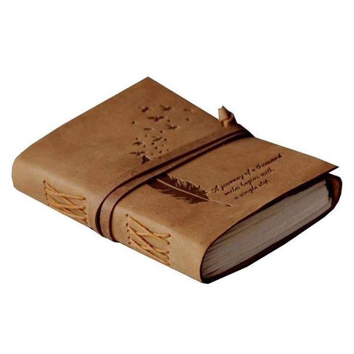 Leather Journal Handmade Note Sketch Book Diary FKCK00038