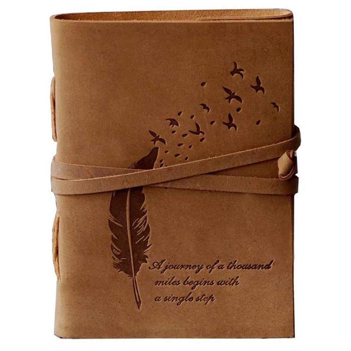Leather Journal Handmade Note Sketch Book Diary FKCK00038
