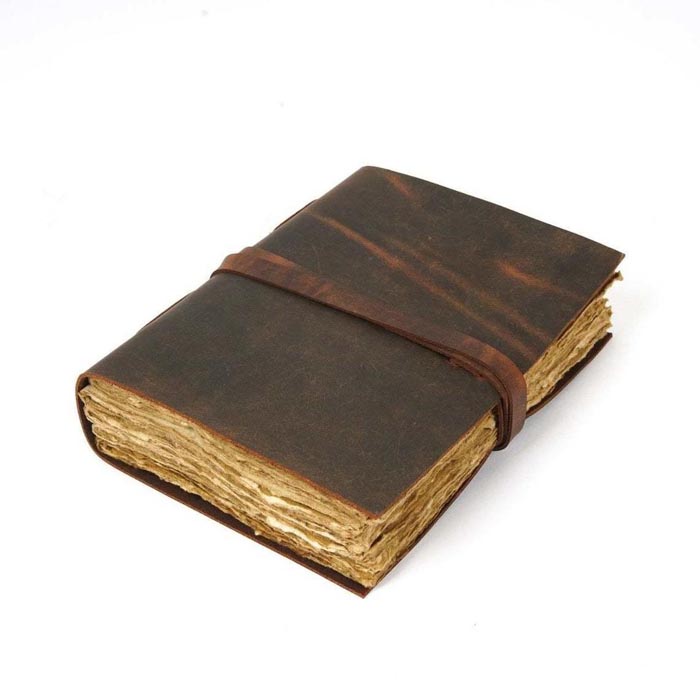 Leather Journal Handmade Note Sketch Book Diary FKCK00042