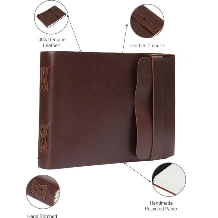 Leather Journal Handmade Note Sketch Book Diary J13