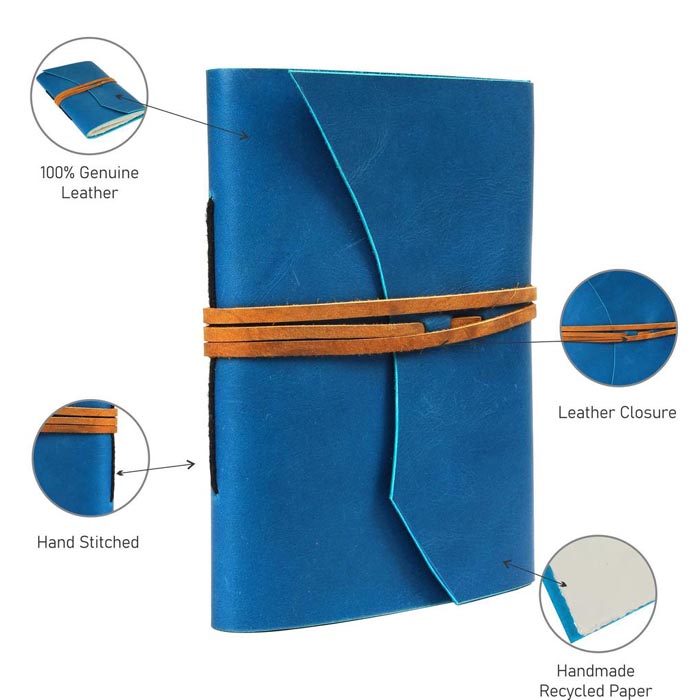 Leather Journal Handmade Note Sketch Book Diary J6