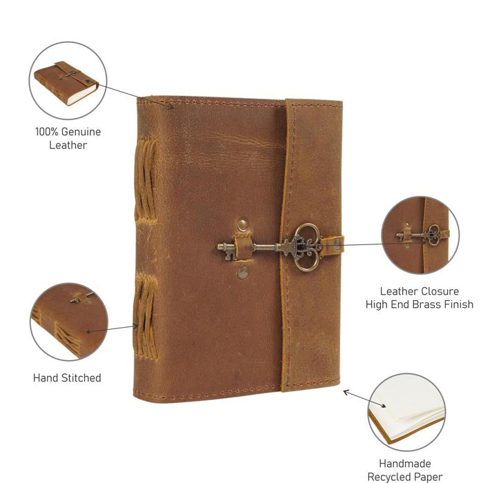 Leather Journal Handmade Note Sketch Book Diary J9