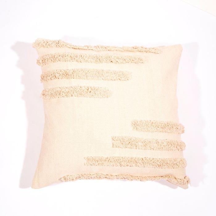 Linen Connections Tassel Hand Tufted Cushion Cover Moroccan Boho 'Shaggy' Beni Ourain Style Cushion Cover Berber Style Cushion Cover CC184