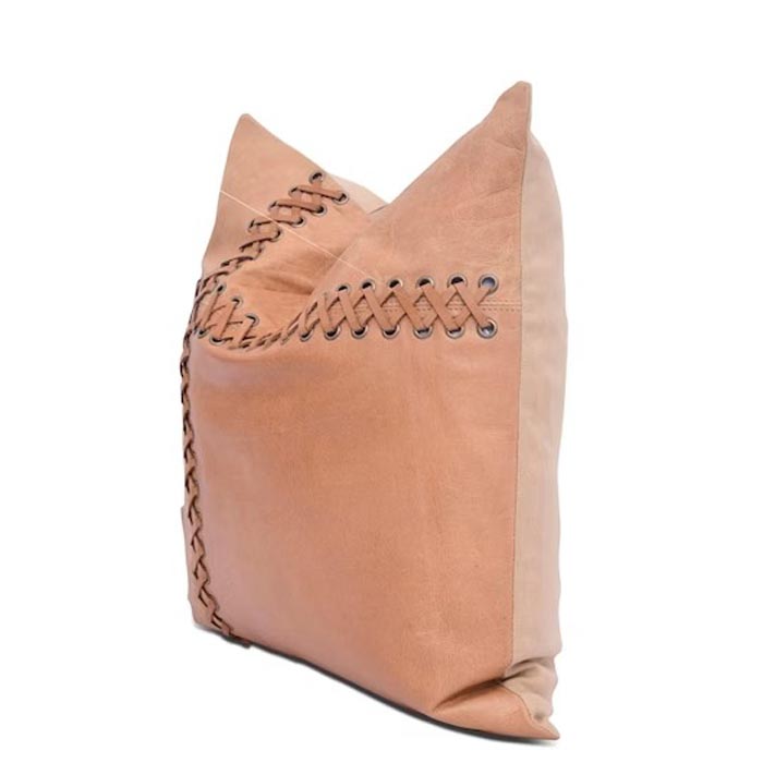 Melbourne Leather Co Genuine Leather Patchwork Cushion Cover Pillow Cover Leather Pillow Leather Cushion Vintage Leather Tan Pillow Cover CC154