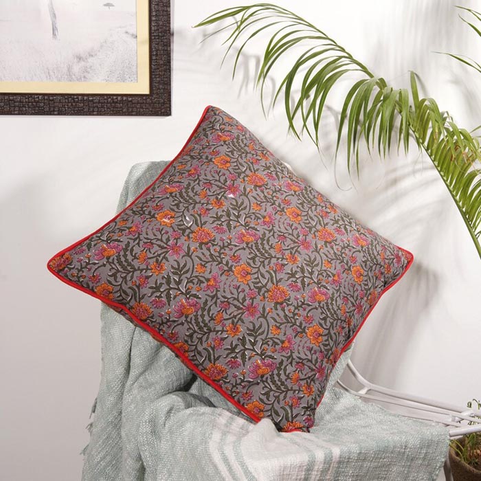 Mexican Painter Pillow Case, Frida Floral Decorative Cushion, Mexican Painter Art Garden Country Mexico Muertes Cushion Cover CC100