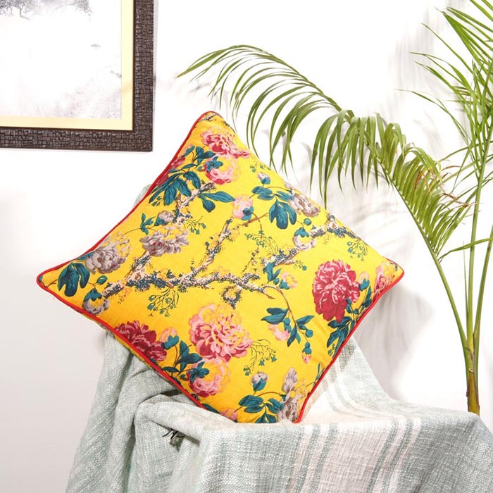 Mexican Painter Pillow Case, Frida Floral Decorative Cushion, Mexican Painter Art Garden Country Mexico Muertes Cushion Cover CC104
