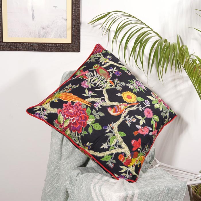 Mexican Painter Pillow Case, Frida Floral Decorative Cushion, Mexican Painter Art Garden Country Mexico Muertes Cushion Cover CC11