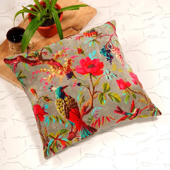 Mexican Painter Pillow Case, Frida Floral Decorative Cushion, Mexican Painter Art Garden Country Mexico Muertes Cushion Cover CC118