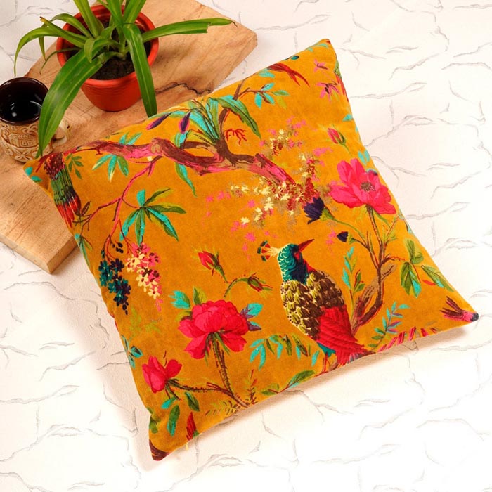Mexican Painter Pillow Case, Frida Floral Decorative Cushion, Mexican Painter Art Garden Country Mexico Muertes Cushion Cover CC126
