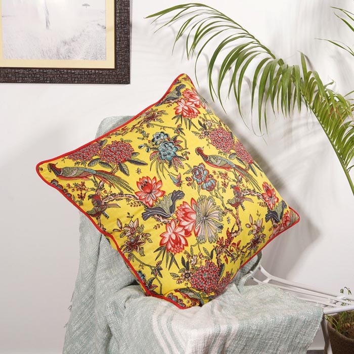 Mexican Painter Pillow Case, Frida Floral Decorative Cushion, Mexican Painter Art Garden Country Mexico Muertes Cushion Cover CC13