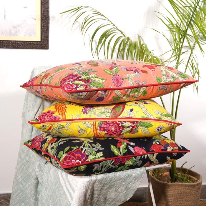 Mexican Painter Pillow Case, Frida Floral Decorative Cushion, Mexican Painter Art Garden Country Mexico Muertes Cushion Cover CC14