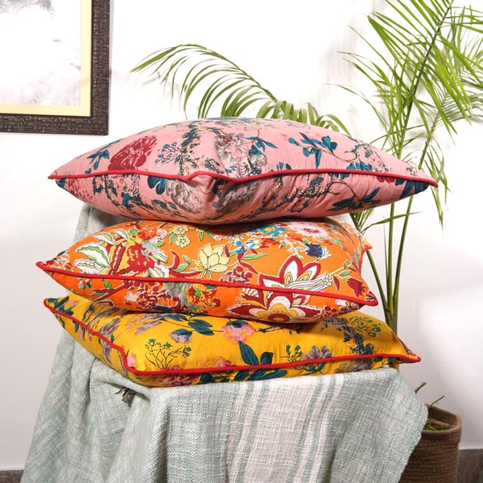 Mexican Painter Pillow Case, Frida Floral Decorative Cushion, Mexican Painter Art Garden Country Mexico Muertes Cushion Cover CC25