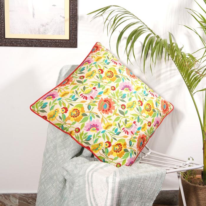 Mexican Painter Pillow Case, Frida Floral Decorative Cushion, Mexican Painter Art Garden Country Mexico Muertes Cushion Cover CC34