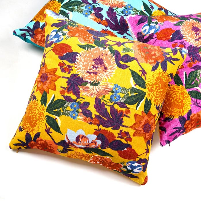 Mexican Painter Pillow Case, Frida Floral Decorative Cushion, Mexican Painter Art Garden Country Mexico Muertes Cushion Cover CC57