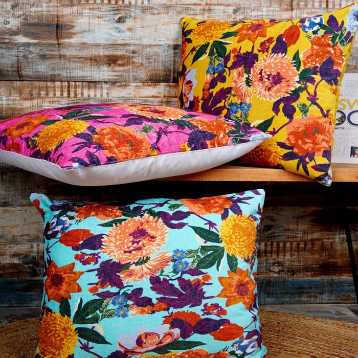 Mexican Painter Pillow Case, Frida Floral Decorative Cushion, Mexican Painter Art Garden Country Mexico Muertes Cushion Cover CC57