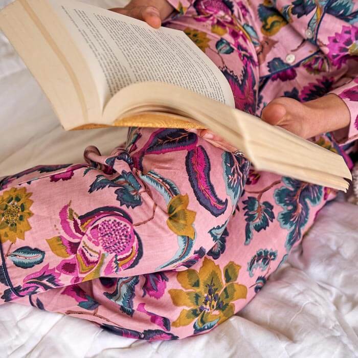 PJ Set Lounge Wear Multi Coloured Pink Floral Includes 4 Sizes PJ30