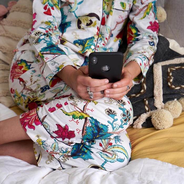 PJ Set Lounge Wear White Floral Includes 4 sizes - S,M,L,XL PJ14
