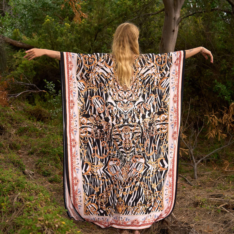 Regal Safari Luxe Silk Kaftan