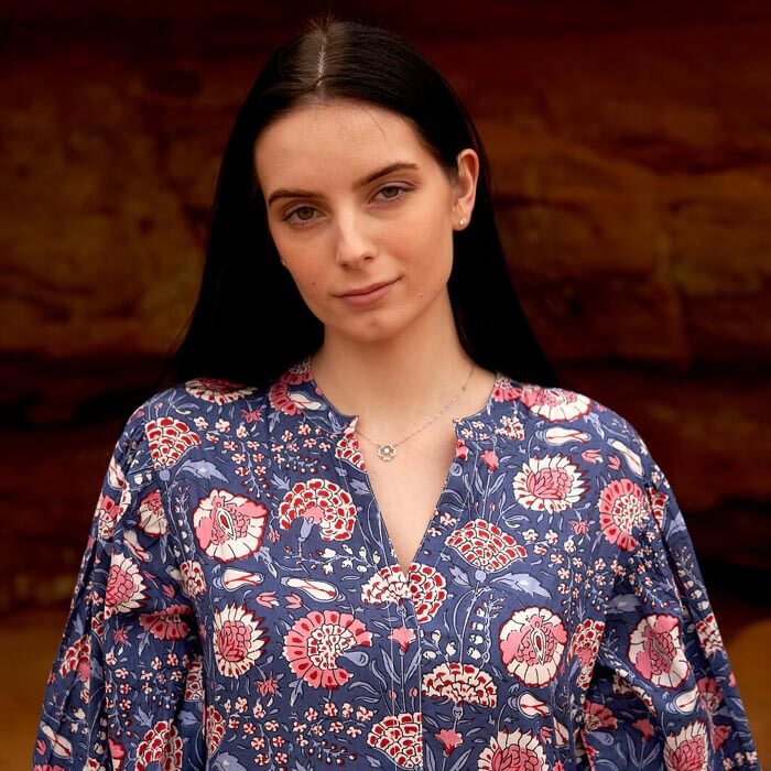 Set of 2 Cotton Maxi Dress Summer Dress Boho dress Long Boho Dress Block Printed Price includes 2 Sizes S,M,L,XL BD22