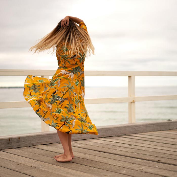 Set of 2 Umbrella Dresses Summer Dress Boho dress Long Boho Dress Animal Print Price includes 2 Sizes S,M,L,XL BD24