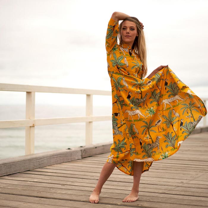 Set of 2 Umbrella Dresses Summer Dress Boho dress Long Boho Dress Animal Print Price includes 2 Sizes S,M,L,XL BD24