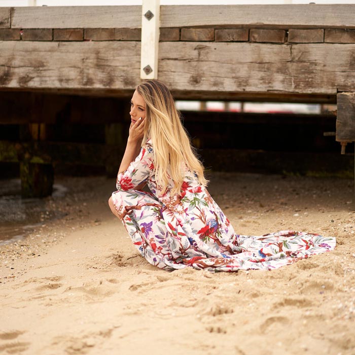 Set of 2 Umbrella Dresses Summer Dress Boho dress Long Boho Dress Birds Print Price includes 2 Sizes S,M,L,XL BD31