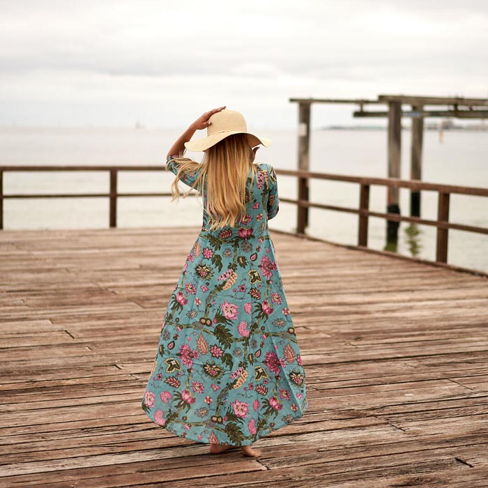 Set of 2 Umbrella Dresses Summer Dress Boho dress Long Boho Dress Floral Print Price includes 2 Sizes S,M,L,XL BD30