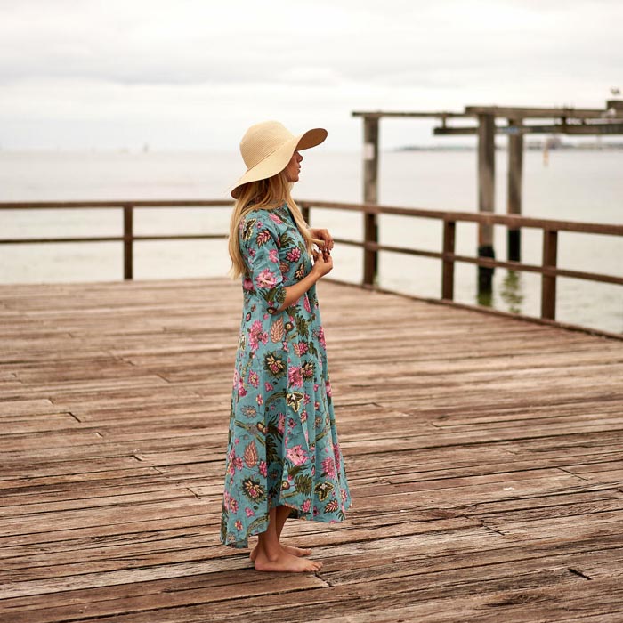 Set of 2 Umbrella Dresses Summer Dress Boho dress Long Boho Dress Floral Print Price includes 2 Sizes S,M,L,XL BD30
