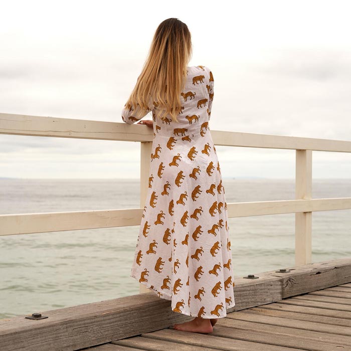Set of 2 Umbrella Dresses Summer Dress Boho dress Long Boho Dress White Animal Print Price includes 2 Sizes S,M,L,XL BD25