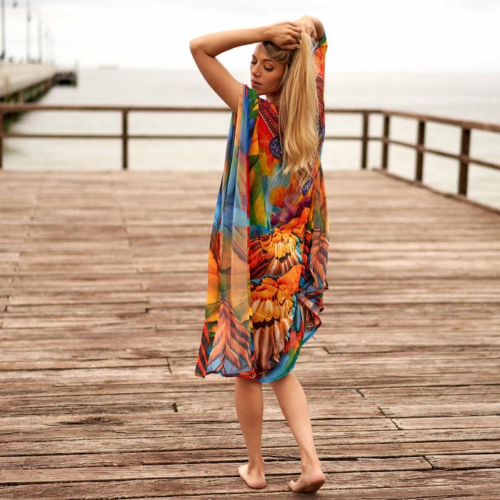 Silk Blend kaftan for women Long Caftan Resort Wear Vacation Beach Dress Boho Silk Dress Kaftan Floral SK02