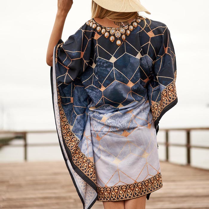 Silk Blend kaftan for women Long Caftan Resort Wear Vacation Beach Dress Boho Silk Dress Kaftan Floral SK10