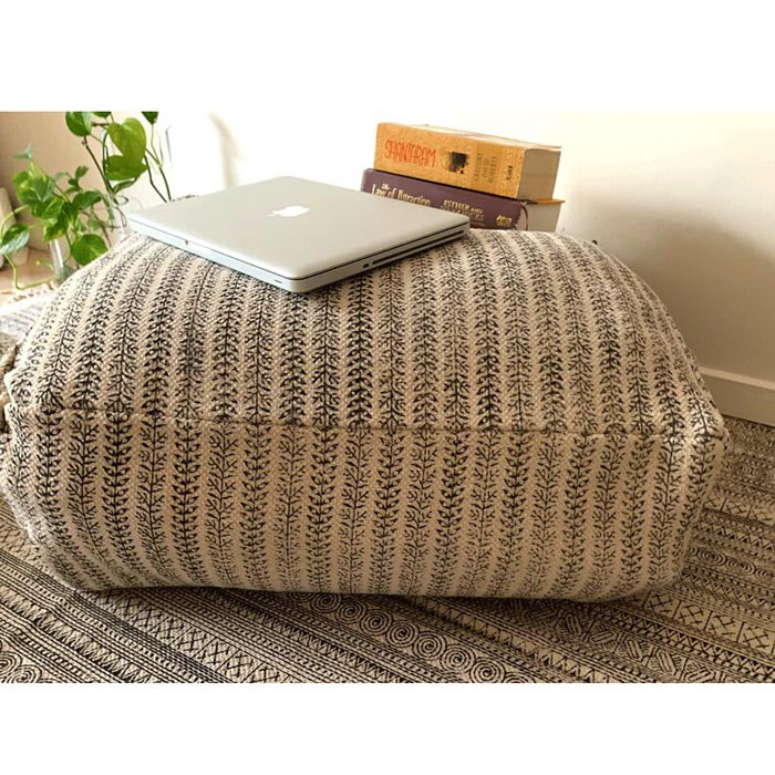 Stunning Moroccan Cushion Cover, Pouf, Beanbag, Yoga Meditation Cushion, Linen Connections, Ottoman, Footstool, Home Decor Gift OT18